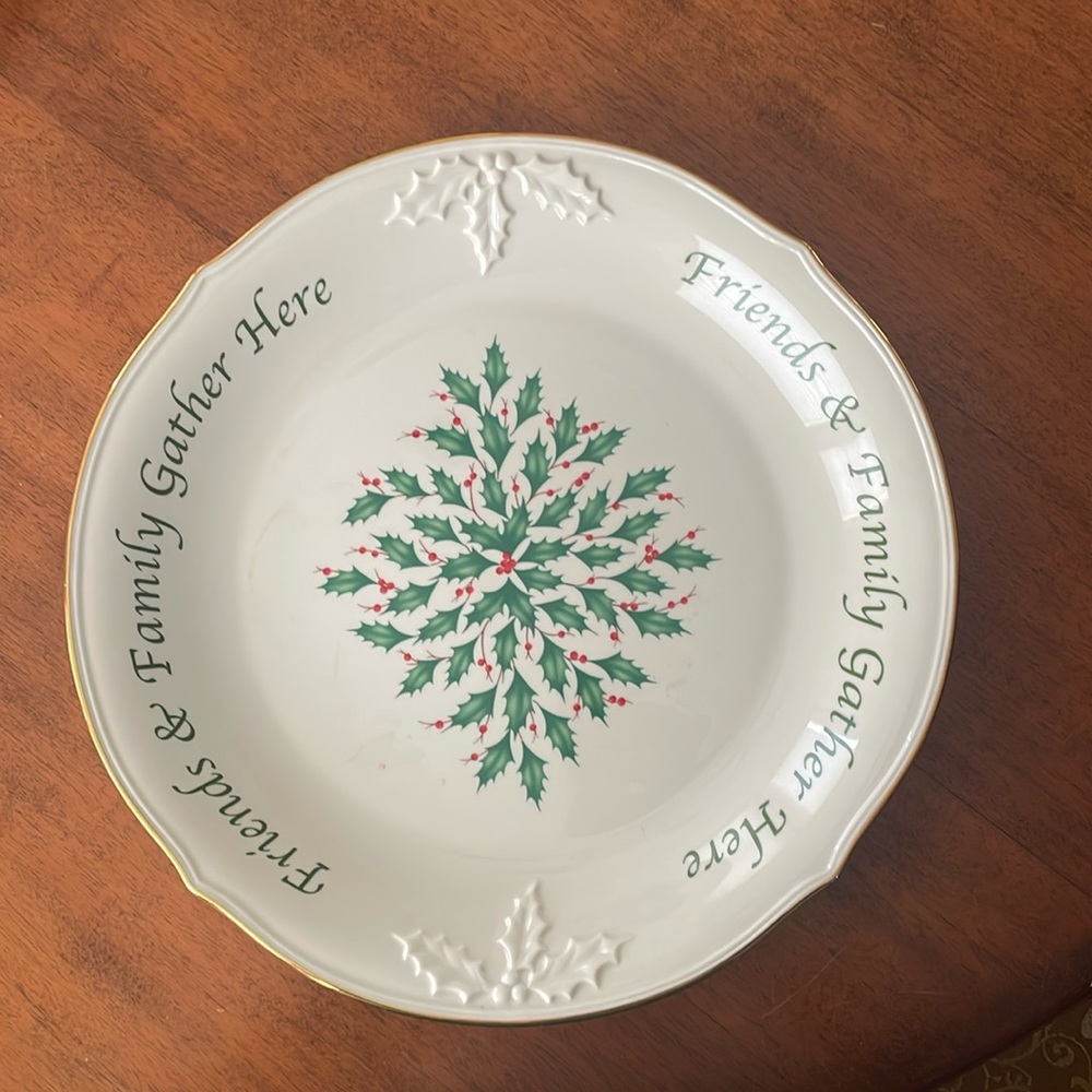 Lenox 12” Christmas platter
